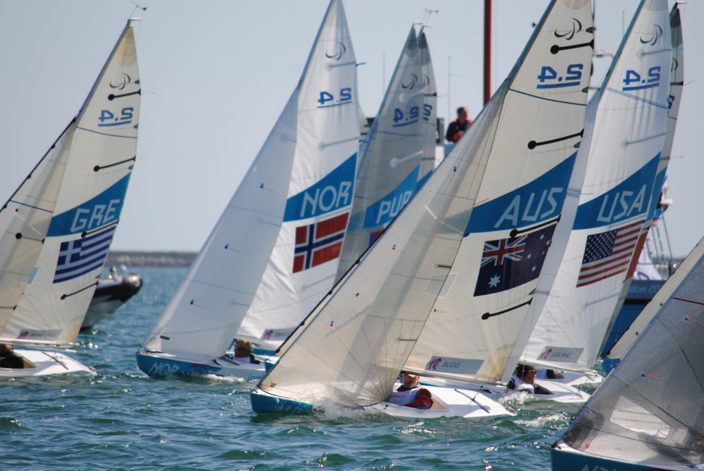2.4mtr - Day 5 2012 Paralympic Regatta, Portland  Harbour © David Staley - IFDS 